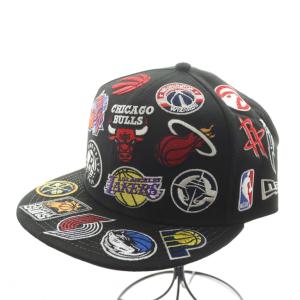 9FIFTY NBA チームロゴ オールオーバー キャップ 帽子 刺繍 黒 ブラック 205791 /AN17