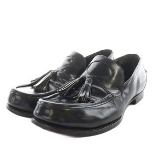 ローファー タッセル 42 ブラック