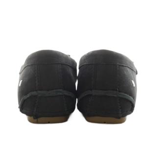 UGG australia デンプシー DEMPSEY モカシン シューズ レザー 本革 24.0cm 黒 ブラック 1007675