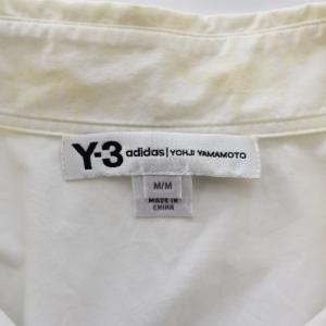 Y-3 5周年 YOHJI SHRT ART1 シャツ 長袖 ロゴ プリント M 白 ホワイト CY6855