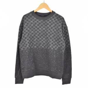 22AW ダミエスプレッドプリンテッドスウェット XS グレー RM222MIHNHNY11W