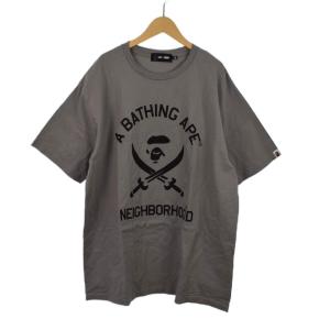 × NBHD Tシャツ 半袖 プリント 2XL グレー 001CSK731915C