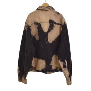 CELINE ハリスウォッシュデニム ブリーチ デニムジャケット XL ブラック 2Q503510T