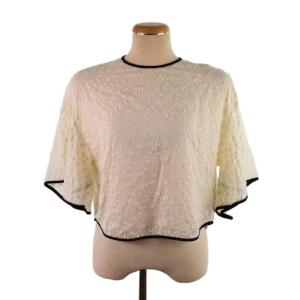 18SS flower flare blouse シャツ 1 白 ホワイト MM18SS-SH006