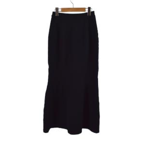 Mame Kurogouchi 24SS Shirring Jersey Jacquard Flare Skirt 1 ブラック