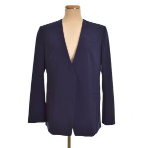ノーカラージャケット 2 紺 ネイビー 1801-BJK02-102