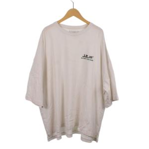 Tシャツ 半袖 ロゴ 刺繍 ONE SIZE 白 ホワイト