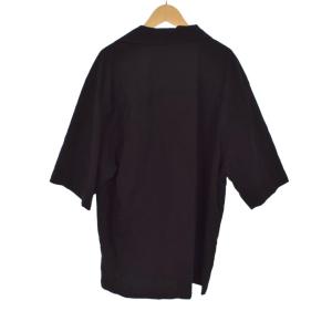MARNI 24AW メンディング トロピカルウール オープンカラー ボーリングシャツ 50 ブラック
