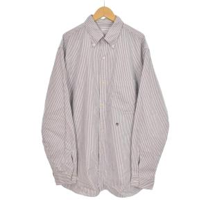 BUTTON DOWN STRIPE WIND SHIRT ボタンダウン ストライプ ワイド シャツ 長袖