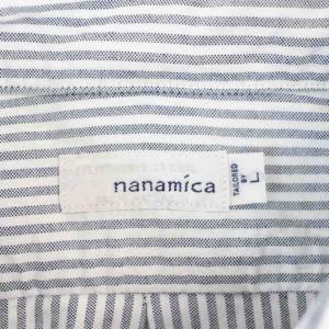 nanamica BUTTON DOWN STRIPE WIND SHIRT ボタンダウン ストライプ ワイド シャツ 長袖