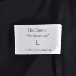 The ennoy Professional 25SS Circle E Drip T-Shirt Tシャツ 半袖 ロゴ プリント L 黒 ブラック