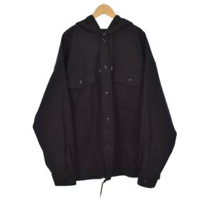 HOODED SHIRT LS XL ブラック 232AQNH-SHM07