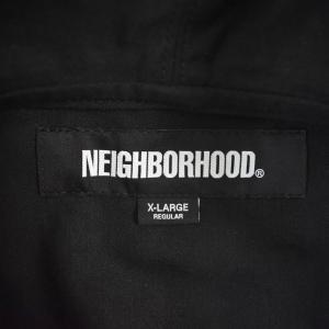 NEIGHBORHOOD HOODED SHIRT LS XL ブラック 232AQNH-SHM07