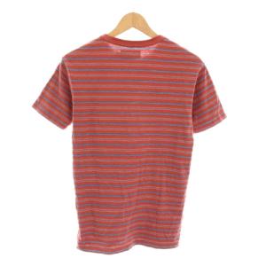 RRL ラルフローレン Tシャツ カットソー ボーダー クルーネック 半袖 XS 赤 レッド 青 ブルー /YM