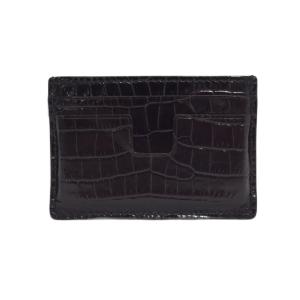 TOM FORD クロコダイル 型押し カードケース ブラック