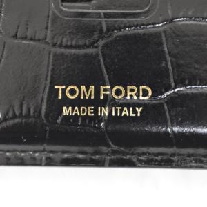 TOM FORD クロコダイル 型押し カードケース ブラック