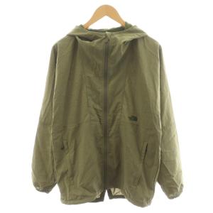 マウンテンパーカー ジップアップ ロゴ 刺繍 M カーキ NP2703N /AN18