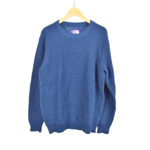 クールマックスクルーネックニット 長袖 M 青 ブルー NT6601N