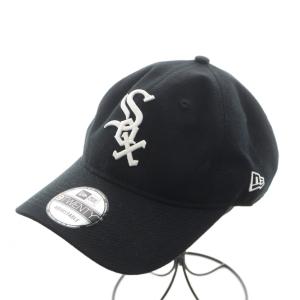 × ニューエラ NEWERA キャップ 帽子 ロゴ 刺繍 黒 ブラック /AN4