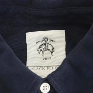BLACK FLEECE BY Brooks Brothers ポロシャツ 長袖 コットン 紺 ネイビー /AN53