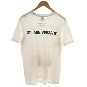 n(n) BY NUMBER (N)INE Tシャツ カットソー 半袖 プリント ロゴ 鳥柄 2 白 ホワイト 黒 ブラック /AN21