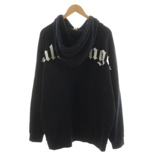 PALM ANGELS パーカー プルオーバー L ブラック PMBB036S19441007