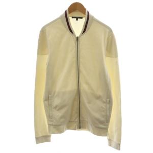 ブルゾン ジャケット ジップアップ ロゴ 刺繍 XL 白 ホワイト 256125 /AN27