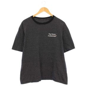 S/S Border T-shirt ボーダーTシャツ カットソー 半袖 M 黒 SS22BRENCT05AM