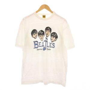 BEATLES TEE ビートルズTシャツ カットソー 半袖 L 白 /KH
