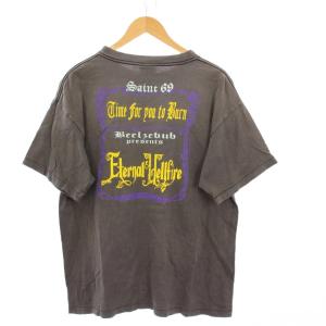SAINTMICHAEL 23SS DEVIL HND Tシャツ ダメージ加工 M グレー