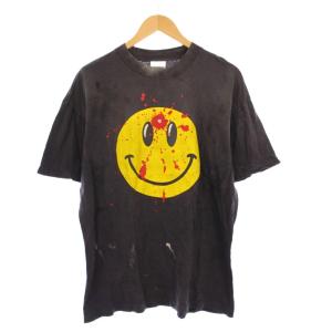 24SS SMILE TEE USED加工 M グレー RE-CO-BK-00-00-279