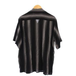 STRIPED OPEN COLLAR SHIRT SS オープンカラーシャツ 半袖 マルチ
