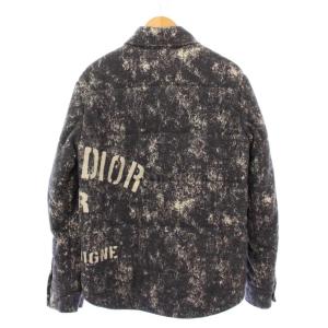 DIOR HOMME アトリエライン Quilted Overshirt XS グレー 043J502A0664