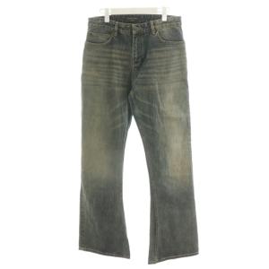 23AW デニムパンツ ウォッシュド加工 ブーツカット M ブルー