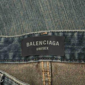 BALENCIAGA 23AW デニムパンツ ウォッシュド加工 ブーツカット M ブルー