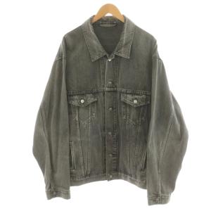 デニムジャケット 54 グレー レッド 509116