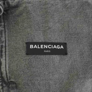 BALENCIAGA デニムジャケット 54 グレー レッド 509116