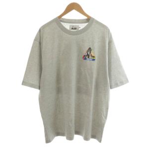JCC T-SHIRT Tシャツ カットソー 半袖 ロゴ プリント XXL グレー /AN15