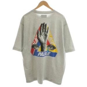 PALACE JCC T-SHIRT Tシャツ カットソー 半袖 ロゴ プリント XXL グレー /AN15