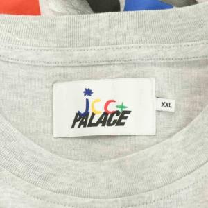 PALACE JCC T-SHIRT Tシャツ カットソー 半袖 ロゴ プリント XXL グレー /AN15