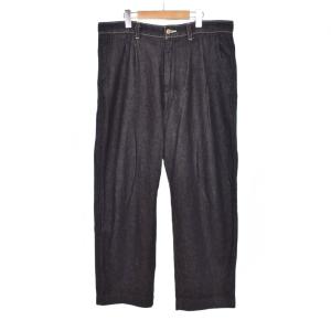 BLACK DENIM SLACKS デニムパンツ ジーンズ W34 L30 黒 ブラック PC9-005YV-0000