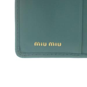 miumiu ソフティパデッド 財布 ライトブルー 5MV204