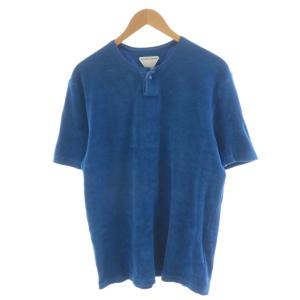 Tシャツ カットソー 半袖 ヘンリーネック L 青 ブルー 656849 /AN51