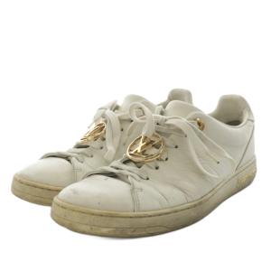 スニーカー シューズ ロゴ レザー 36 白 ホワイト /AN37