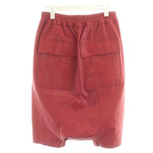 Rick Owens 24SS Rick's Pod Short レザー 48 レッド