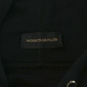 UNDERCOVER パーカー プルオーバー モザイク刺繍 ロゴ 3 黒 ブラック UCS4801 /AN46 AA