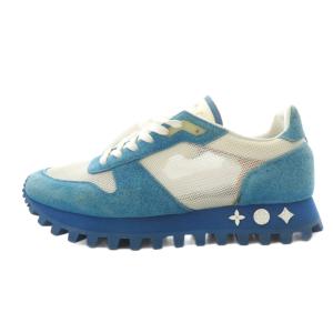 LVランナー スウェード コンビ メッシュ スニーカー 5 ブルー 1A526H