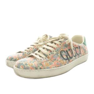 GUCCI ×LIBERTY エース フローラル スニーカー 7.5 ピンク系 グリーン