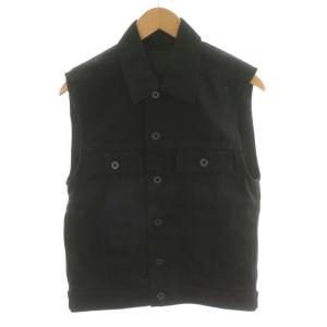 Sleeveless Trucker Jacket Japanese Denim XS ブラック