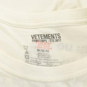 VETEMENT × ヘインズ hanes tee white Tシャツ カットソー 半袖 ロゴ M 白 ホワイト /AN60